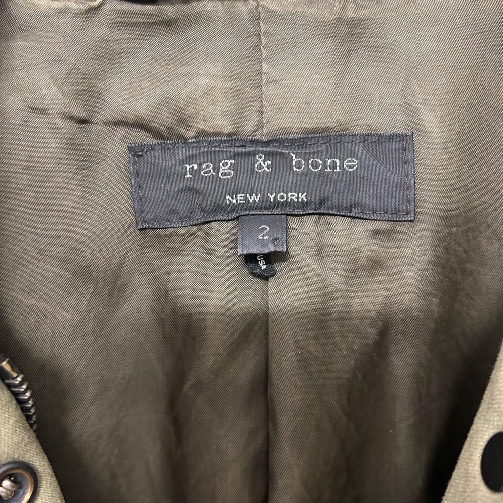 Rag And Bone Utility Jacket In Green Size 2 (Wome… - image 4